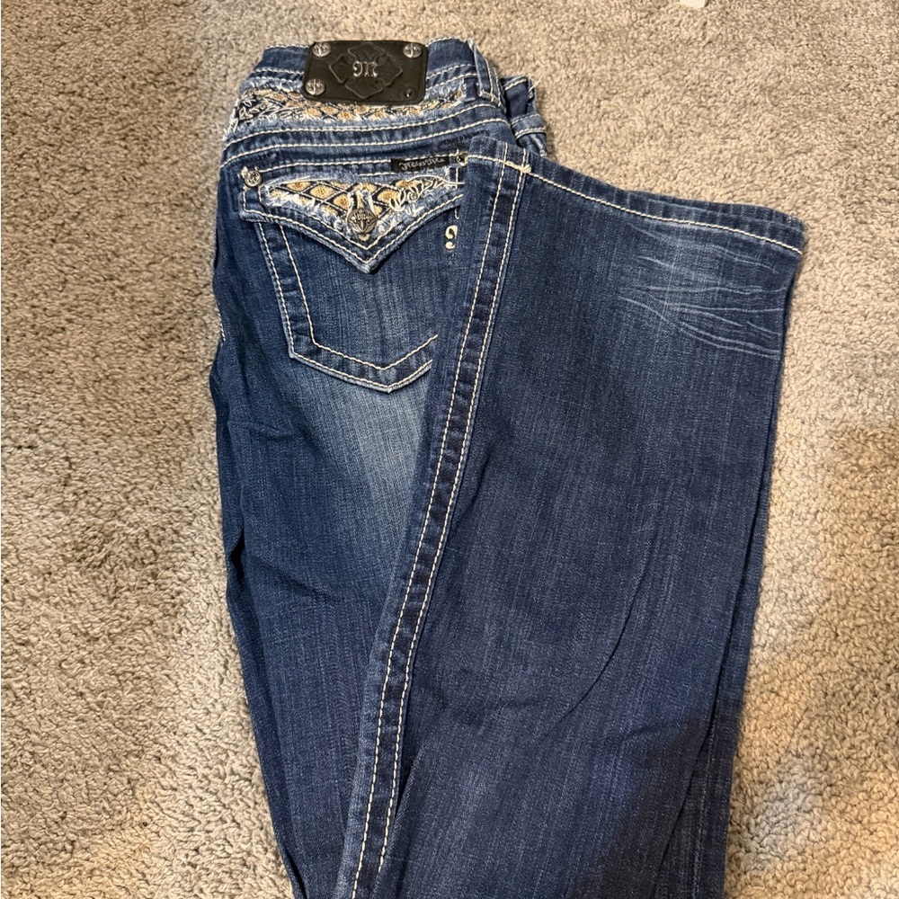 Miss Me Dark Blue Boot Cut Jeans
